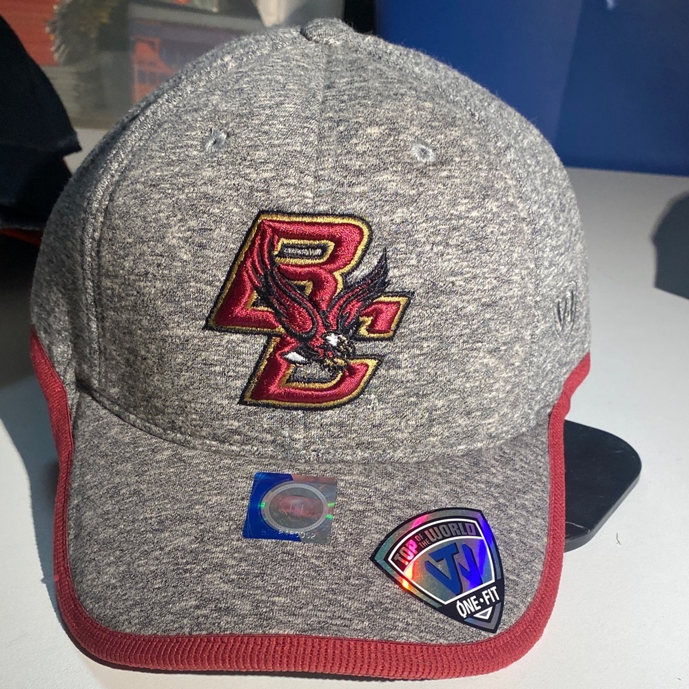 Boston College Eagles NCAA Top of the World Men’s Gray and Red Hat Cap